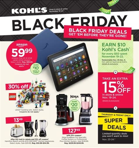 kohl's 2023 black friday ad|kohl's black friday hours 2023.